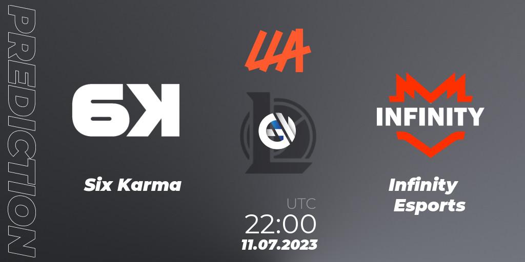 Six Karma - Infinity Esports: прогноз. 11.07.23, LoL, LLA Closing 2023 - Group Stage