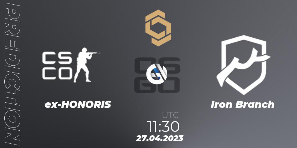 ex-HONORIS - Iron Branch: прогноз. 27.04.2023 at 11:40, Counter-Strike (CS2), CCT South Europe Series #4