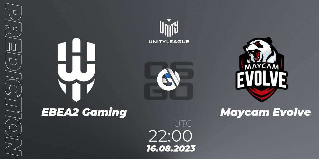 EBEA2 Gaming - Maycam Evolve: прогноз. 16.08.2023 at 22:00, Counter-Strike (CS2), LVP Unity League Argentina 2023