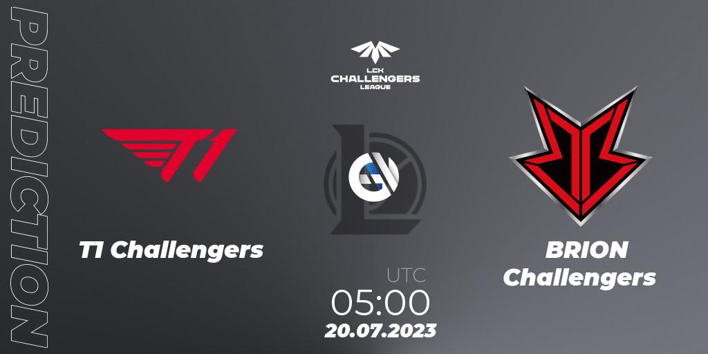 T1 Challengers - BRION Challengers: прогноз. 20.07.23, LoL, LCK Challengers League 2023 Summer - Group Stage
