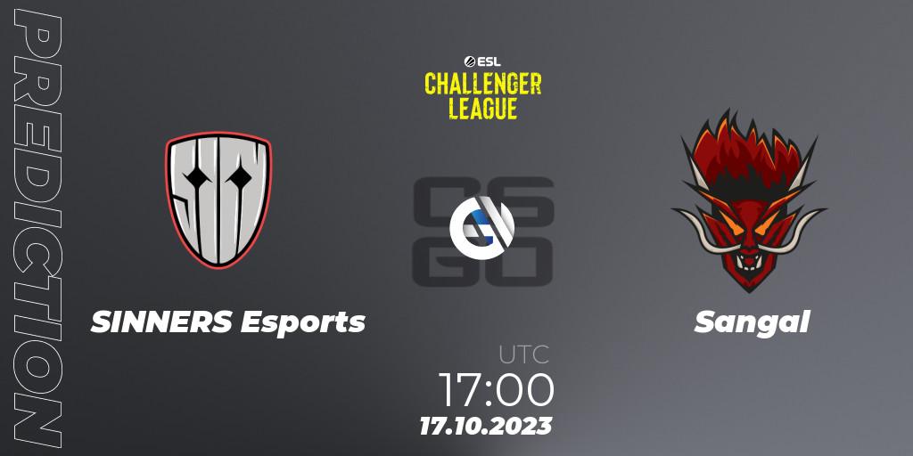 SINNERS Esports - Sangal: прогноз. 17.10.23, CS2 (CS:GO), ESL Challenger League Season 46: Europe