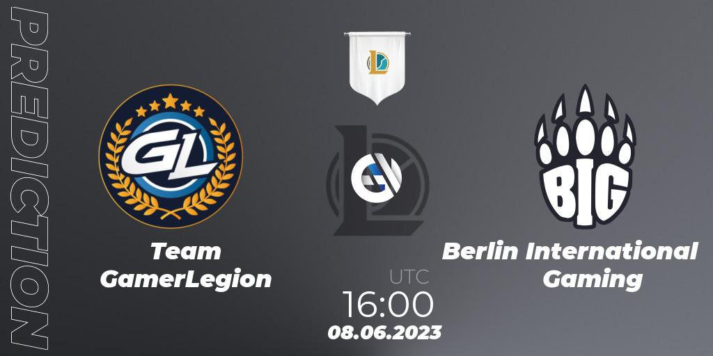 Team GamerLegion - Berlin International Gaming: прогноз. 08.06.23, LoL, Prime League Summer 2023 - Group Stage