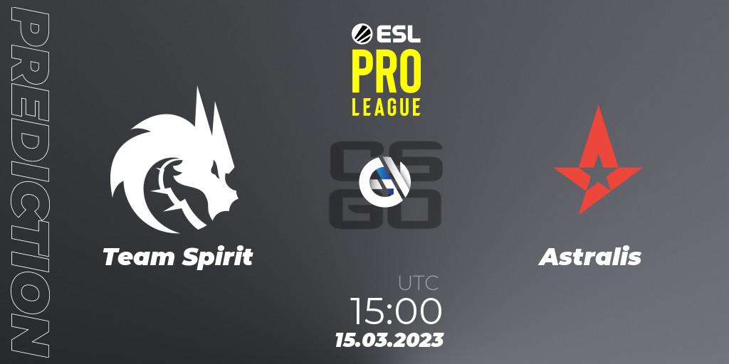 Team Spirit - Astralis: прогноз. 15.03.23, CS2 (CS:GO), ESL Pro League Season 17