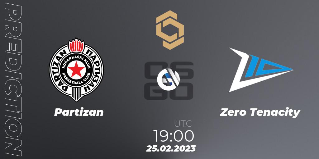 Partizan - Zero Tenacity: прогноз. 25.02.2023 at 19:20, Counter-Strike (CS2), CCT South Europe Series #3