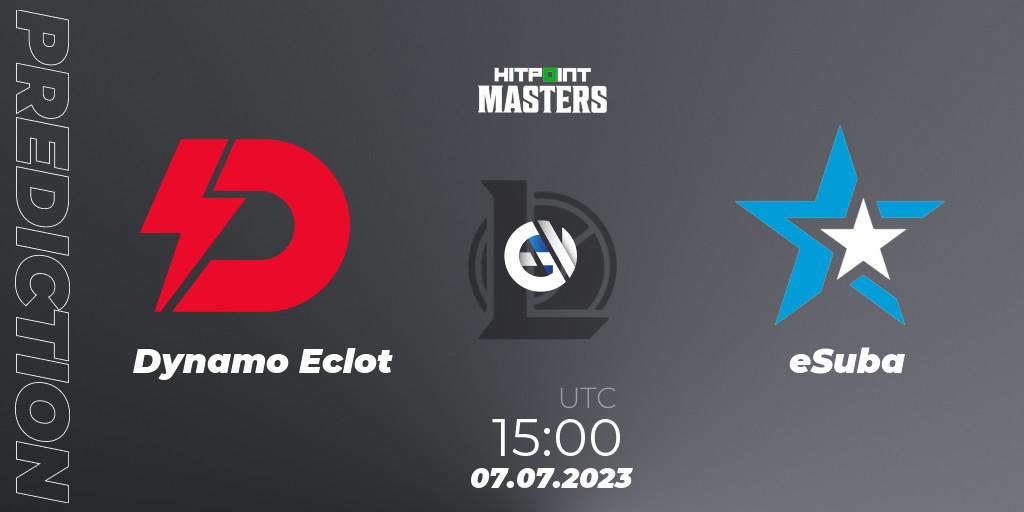 Dynamo Eclot - eSuba: прогноз. 07.07.2023 at 15:00, LoL, Hitpoint Masters Summer 2023 - Group Stage