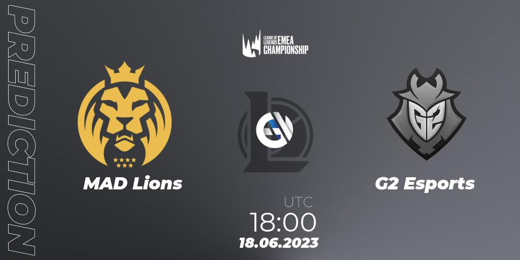 MAD Lions - G2 Esports: прогноз. 18.06.23, LoL, LEC Summer 2023 - Regular Season