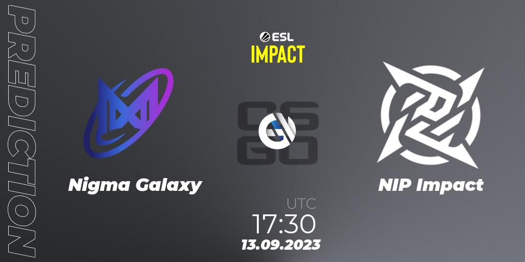 Nigma Galaxy - NIP Impact: прогноз. 13.09.2023 at 17:30, Counter-Strike (CS2), ESL Impact League Season 4: European Division