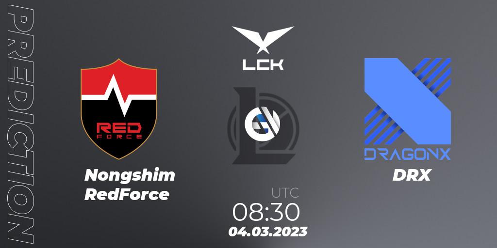 Nongshim RedForce - DRX: прогноз. 04.03.2023 at 08:30, LoL, LCK Spring 2023 - Group Stage
