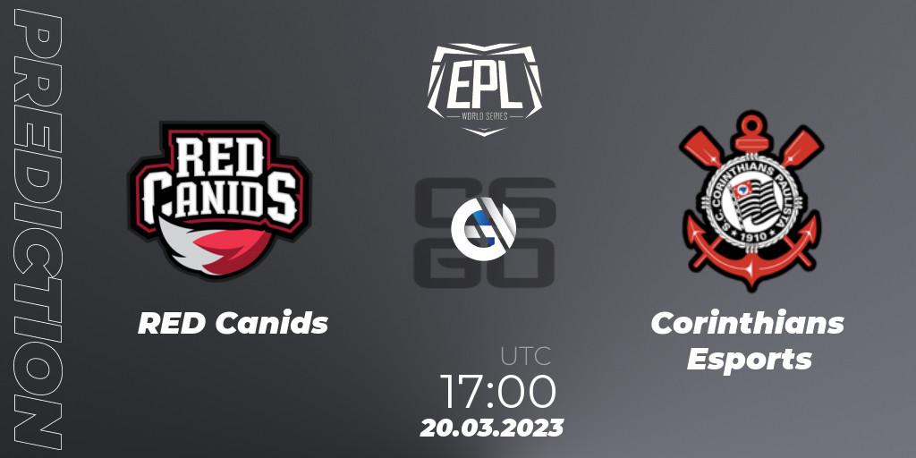 RED Canids - Corinthians Esports: прогноз. 20.03.23, CS2 (CS:GO), EPL World Series: Americas Season 3