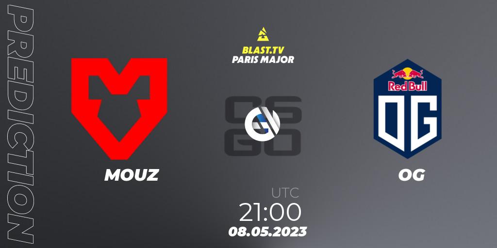 MOUZ - OG: прогноз. 08.05.2023 at 19:40, Counter-Strike (CS2), BLAST Paris Major 2023 Challengers Stage