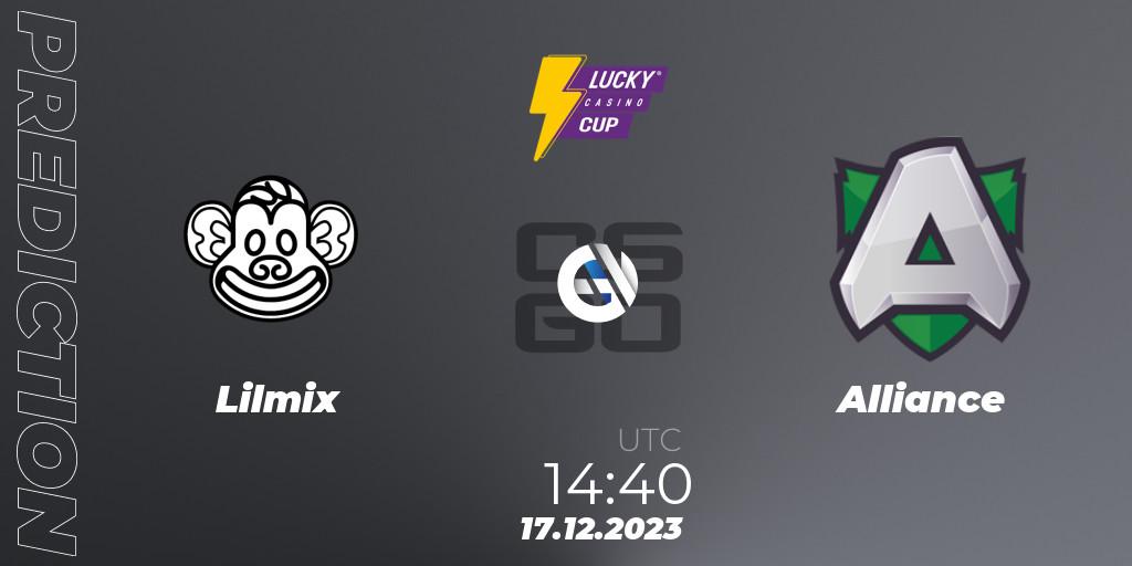 Lilmix - Alliance: прогноз. 17.12.2023 at 14:40, Counter-Strike (CS2), Esportal LuckyCasino Cup