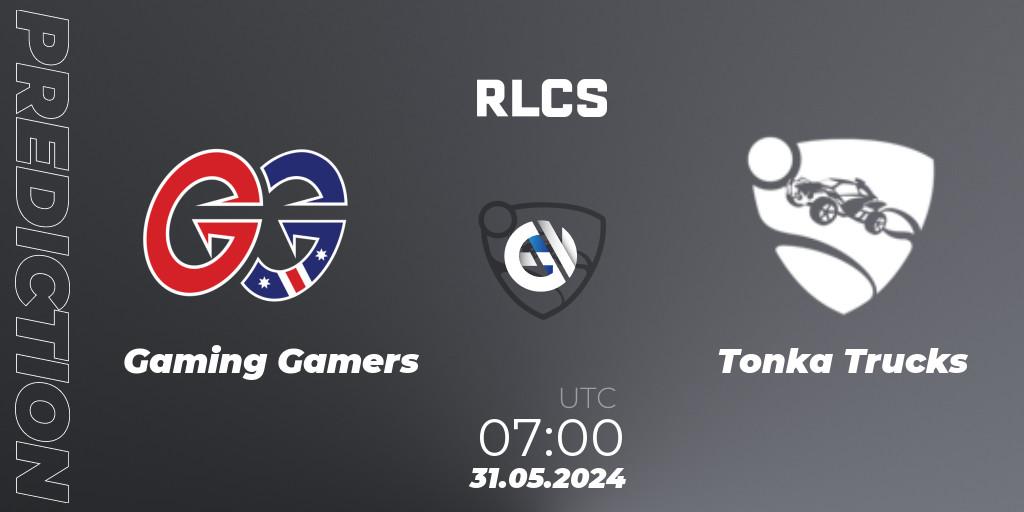 Gaming Gamers - Tonka Trucks: прогноз. 31.05.2024 at 07:00, Rocket League, RLCS 2024 - Major 2: OCE Open Qualifier 6