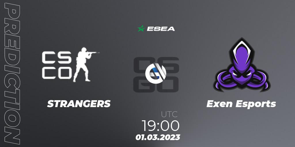 STRANGERS - Exen Esports: прогноз. 04.03.23, CS2 (CS:GO), ESEA Season 44: Advanced Division - Europe