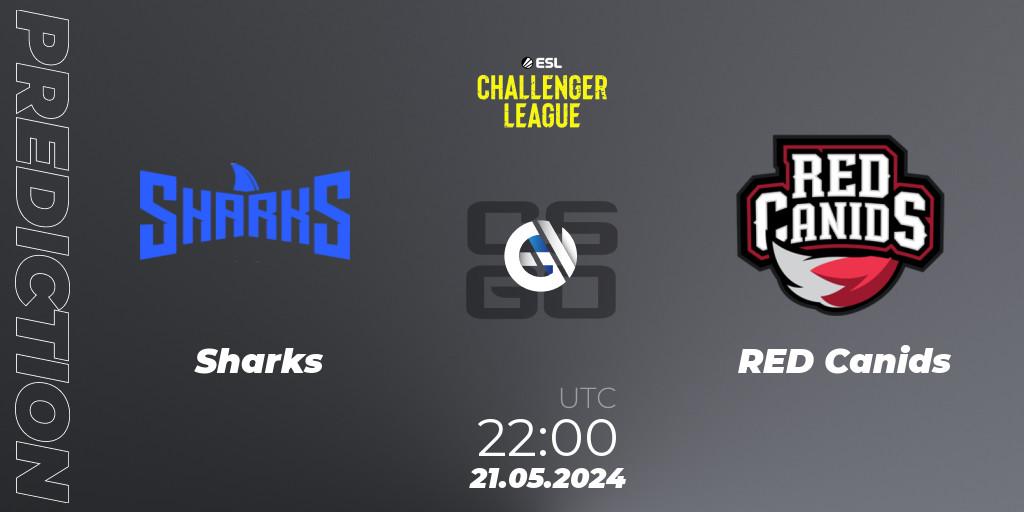 Sharks - RED Canids: прогноз. 21.05.2024 at 22:00, Counter-Strike (CS2), ESL Challenger League Season 47: South America