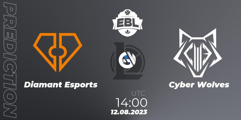 Diamant Esports - Cyber Wolves: прогноз. 12.08.23, LoL, Esports Balkan League Season 13