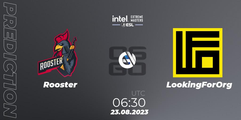 Rooster - LookingForOrg: прогноз. 23.08.2023 at 06:30, Counter-Strike (CS2), IEM Sydney 2023 Oceania Closed Qualifier