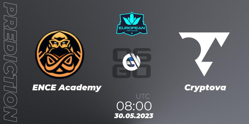 ENCE Academy - Cryptova: прогноз. 30.05.23, CS2 (CS:GO), European Pro League Season 8