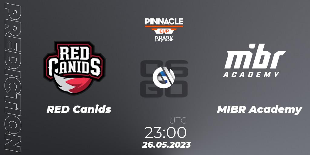 RED Canids - MIBR Academy: прогноз. 26.05.2023 at 20:00, Counter-Strike (CS2), Pinnacle Brazil Cup 1