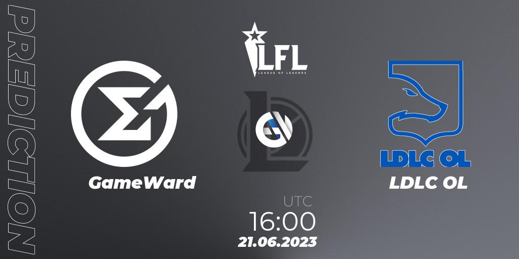 GameWard - LDLC OL: прогноз. 21.06.2023 at 16:00, LoL, LFL Summer 2023 - Group Stage