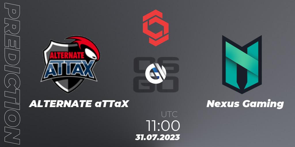 ALTERNATE aTTaX - Nexus Gaming: прогноз. 31.07.2023 at 11:00, Counter-Strike (CS2), CCT Central Europe Series #7