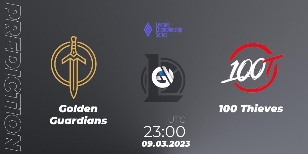 Golden Guardians - 100 Thieves: прогноз. 18.02.2023 at 02:00, LoL, LCS Spring 2023 - Group Stage