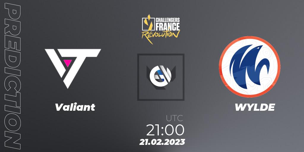Valiant - WYLDE: прогноз. 21.02.23, VALORANT, VALORANT Challengers 2023 France: Revolution Split 1