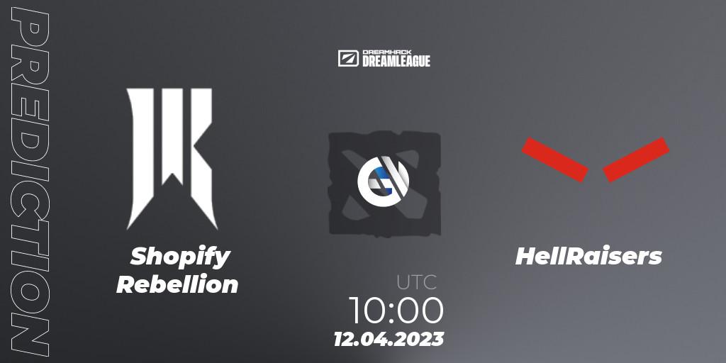 Shopify Rebellion - ex-HellRaisers: прогноз. 12.04.2023 at 10:10, Dota 2, DreamLeague Season 19 - Group Stage 1