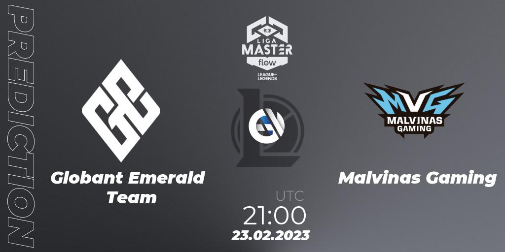 Globant Emerald Team - Malvinas Gaming: прогноз. 23.02.2023 at 21:00, LoL, Liga Master Opening 2023 - Group Stage