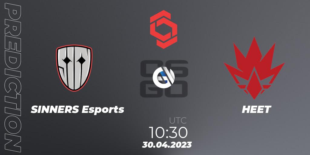 SINNERS Esports - HEET: прогноз. 30.04.23, CS2 (CS:GO), CCT Central Europe Series #6