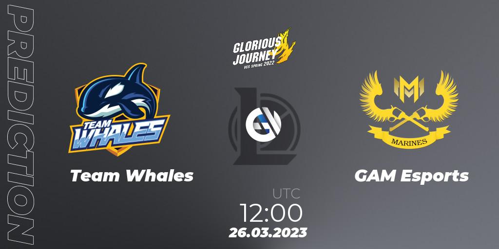 Team Whales - GAM Esports: прогноз. 26.03.23, LoL, VCS Spring 2023 - Group Stage