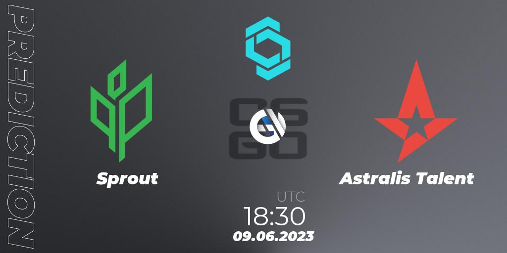 Sprout - Astralis Talent: прогноз. 09.06.2023 at 18:30, Counter-Strike (CS2), CCT North Europe Series 5