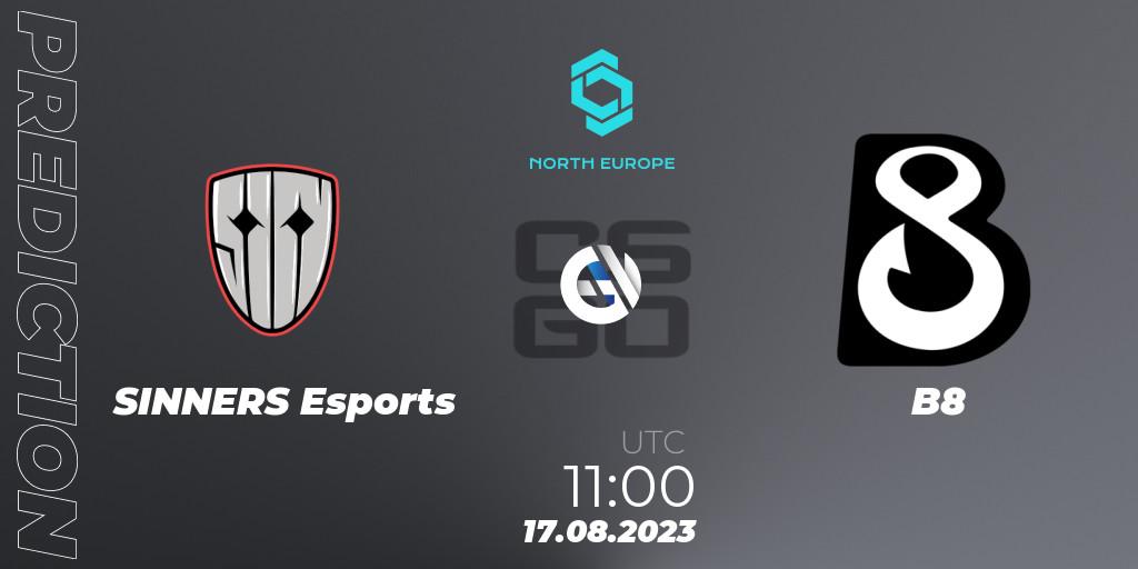 SINNERS Esports - B8: прогноз. 17.08.2023 at 11:00, Counter-Strike (CS2), CCT North Europe Series #7