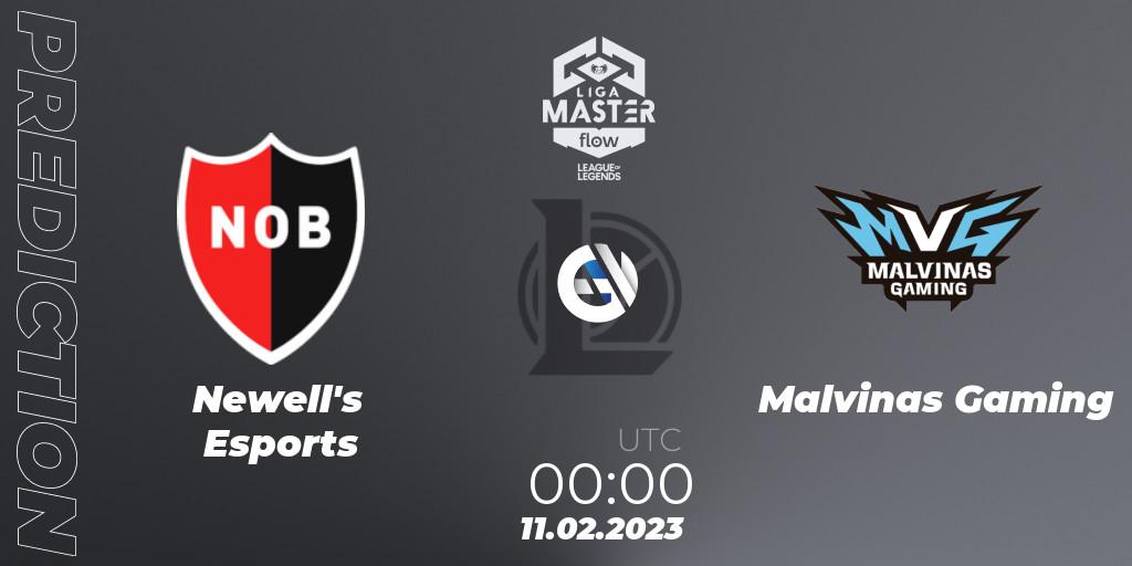 Newell's Esports - Malvinas Gaming: прогноз. 11.02.2023 at 00:00, LoL, Liga Master Opening 2023 - Group Stage