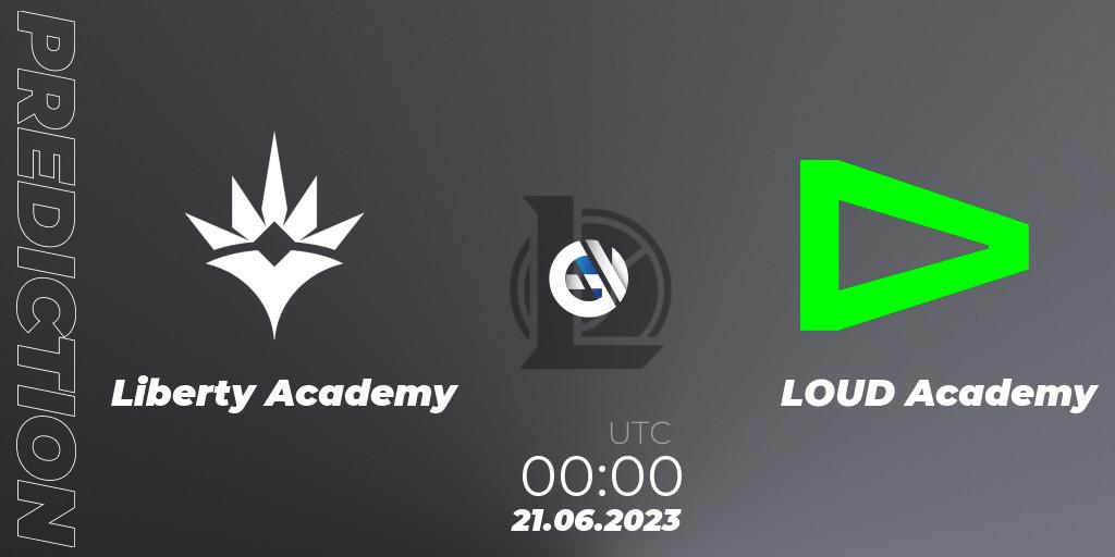 Liberty Academy - LOUD Academy: прогноз. 21.06.2023 at 00:00, LoL, CBLOL Academy Split 2 2023 - Group Stage