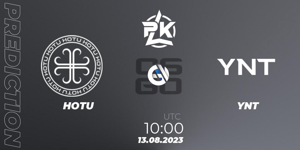 HOTU - YNT: прогноз. 13.08.23, CS2 (CS:GO), Russian Cybersport League 2023