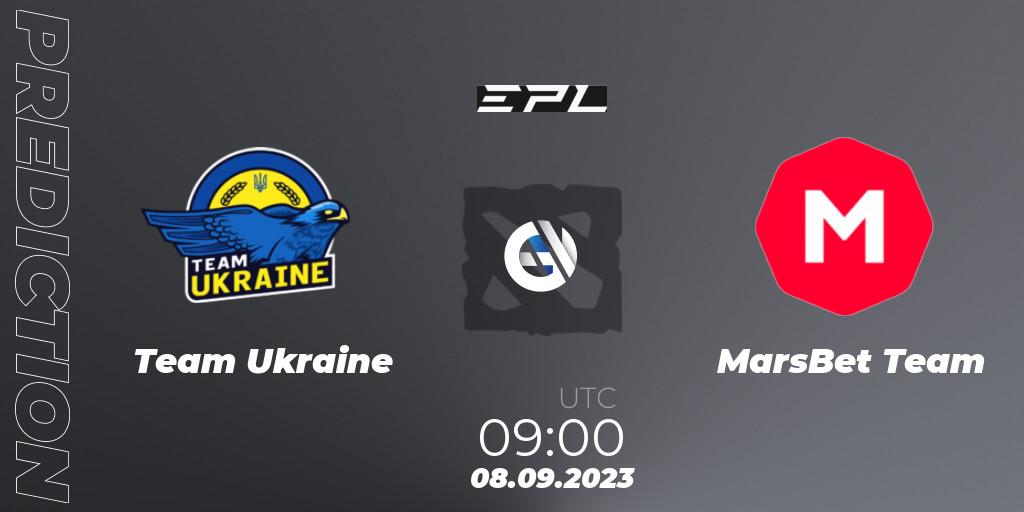 Team Ukraine - MarsBet Team: прогноз. 08.09.23, Dota 2, European Pro League Season 12