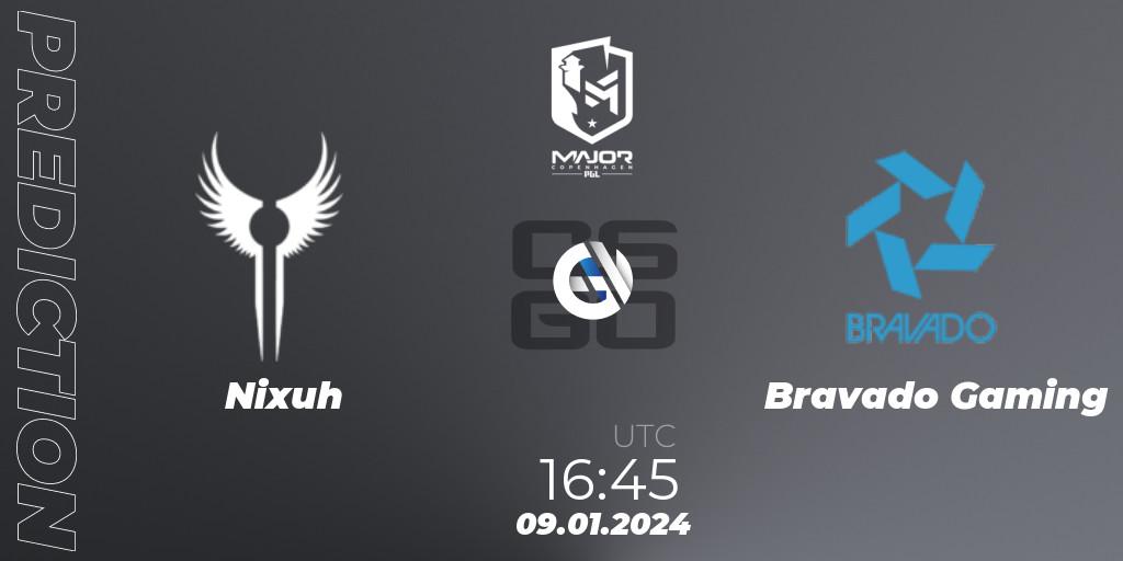 Nixuh - Bravado Gaming: прогноз. 09.01.24, CS2 (CS:GO), PGL CS2 Major Copenhagen 2024 South Africa RMR Open Qualifier