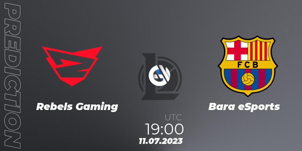 Rebels Gaming - Barça eSports: прогноз. 11.07.2023 at 19:00, LoL, Superliga Summer 2023 - Group Stage