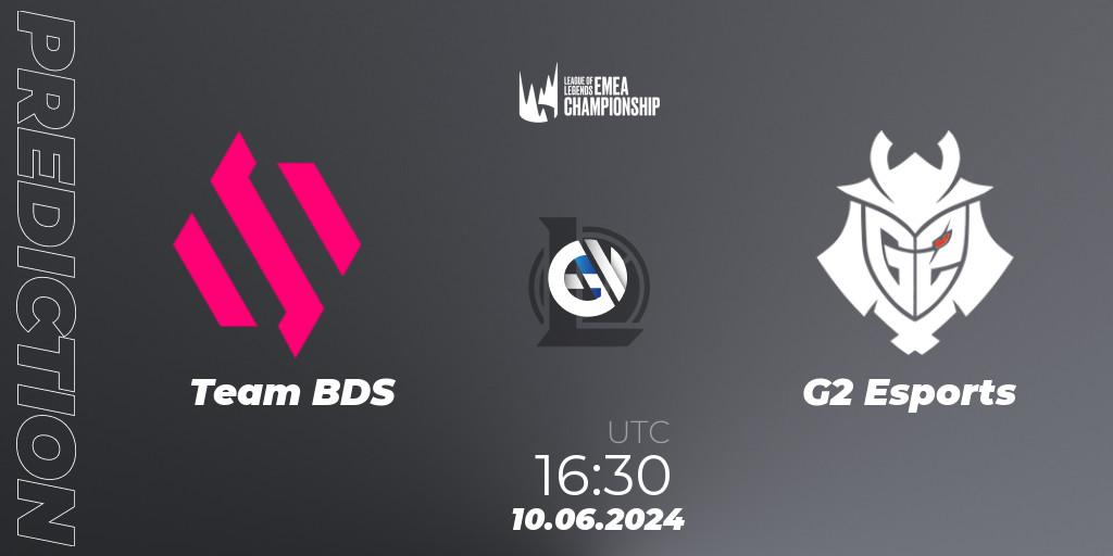 Team BDS - G2 Esports: прогноз. 10.06.2024 at 16:30, LoL, LEC Summer 2024 - Regular Season