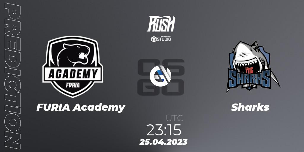 FURIA Academy - Sharks: прогноз. 25.04.2023 at 23:15, Counter-Strike (CS2), TG Rush Autumn 2023