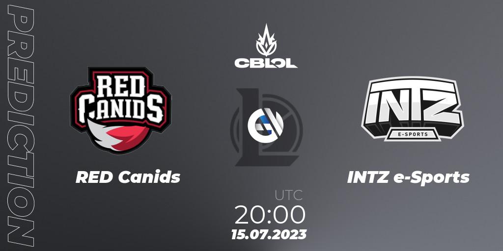 RED Canids - INTZ e-Sports: прогноз. 15.07.23, LoL, CBLOL Split 2 2023 Regular Season