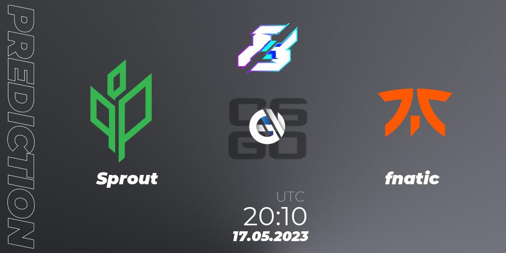 Sprout - fnatic: прогноз. 17.05.2023 at 20:10, Counter-Strike (CS2), Gamers8 2023 Europe Open Qualifier 1