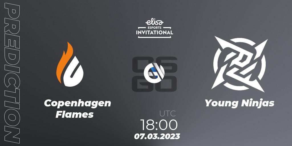 Copenhagen Flames - Young Ninjas: прогноз. 07.03.2023 at 18:00, Counter-Strike (CS2), Elisa Invitational Winter 2023