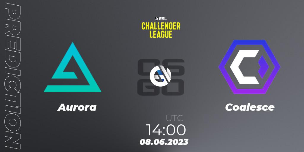 Aurora - Coalesce: прогноз. 08.06.2023 at 14:00, Counter-Strike (CS2), ESL Challenger League Season 45 Europe Relegation