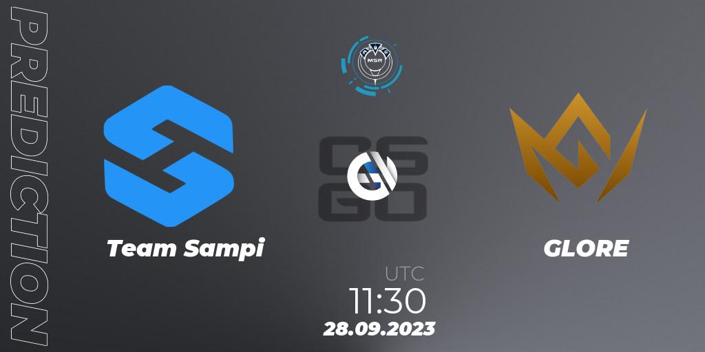 Team Sampi - GLORE: прогноз. 28.09.2023 at 18:55, Counter-Strike (CS2), Slovak National Championship 2023