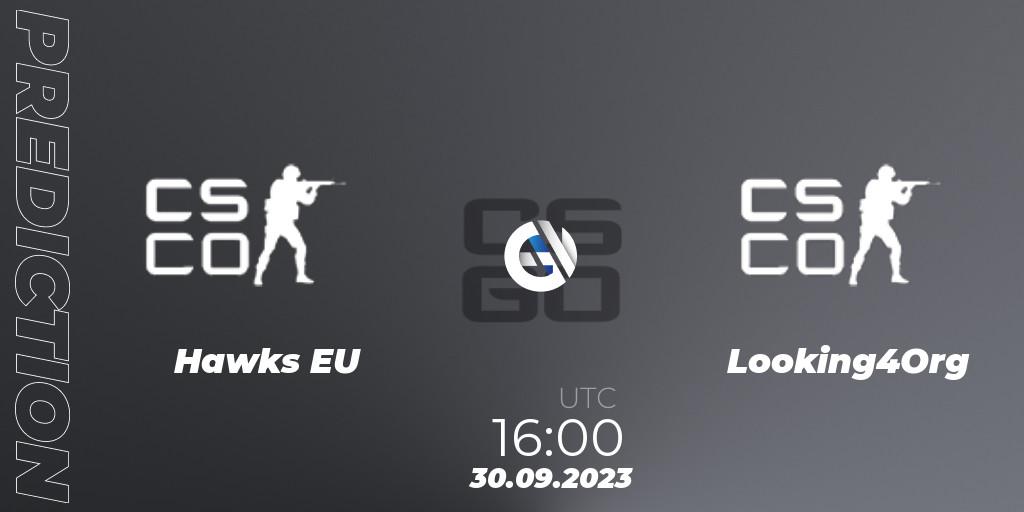 Hawks EU - Looking4Org: прогноз. 07.10.2023 at 18:00, Counter-Strike (CS2), Esportal Clash Open