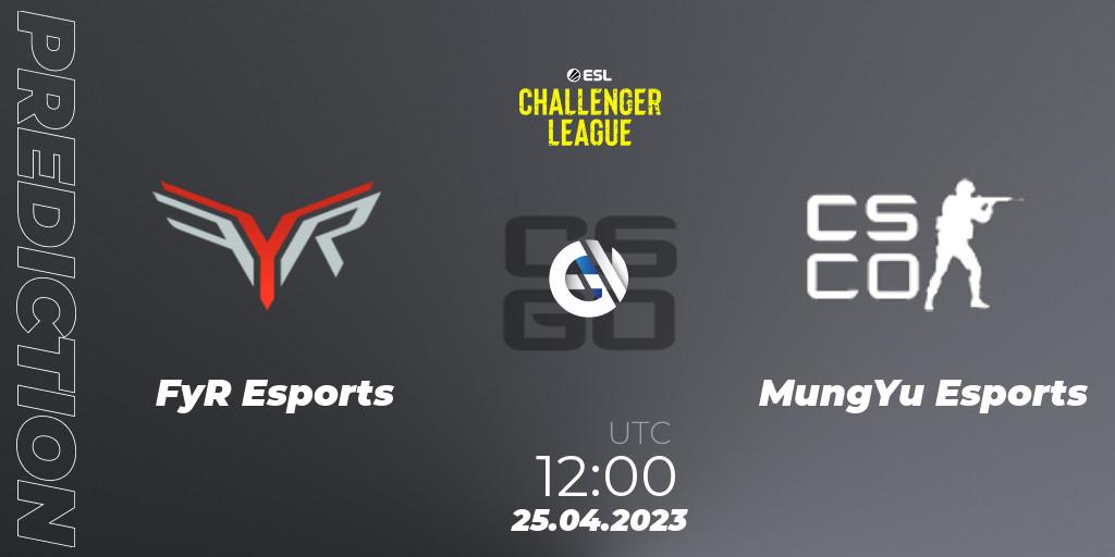 FyR Esports - MungYu Esports: прогноз. 25.04.2023 at 12:00, Counter-Strike (CS2), ESL Challenger League Season 45: Asia-Pacific