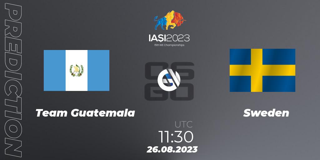 Team Guatemala - Sweden: прогноз. 26.08.23, CS2 (CS:GO), IESF World Esports Championship 2023