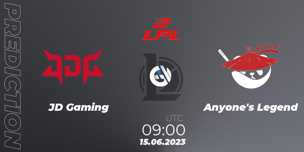 JD Gaming - Anyone's Legend: прогноз. 15.06.23, LoL, LPL Summer 2023 Regular Season