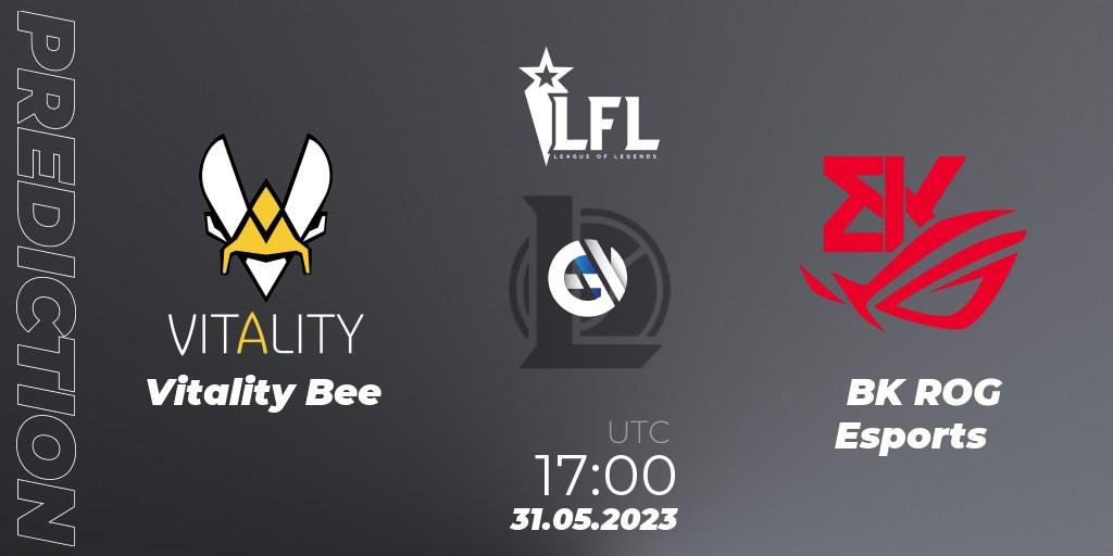 Vitality Bee - BK ROG Esports: прогноз. 31.05.2023 at 17:00, LoL, LFL Summer 2023 - Group Stage